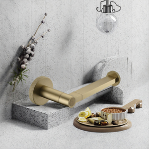 Accesorio de Baño de Latón Sólido Cromado Ecológico, de Pared, Diseño Moderno, Cesta para Ducha, Portarrollos de Papel Higiénico, Toallero - Product Image 4