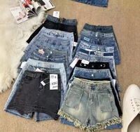 Liquidation de qualité en gros – Été – Couleurs assorties – ONLCARMEN Jean slim en denim uni délavé foncé, coupe droite, taille mi-haute, extensible pour femme