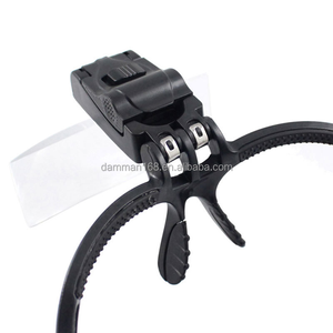 Eyelash Extension 5 Lens Adjustable <strong>Headband</strong> Magnifying Glass <strong>Magnifier</strong> With LED Light Lamp Magnifying Glasses for False Lashes - Product Image 3