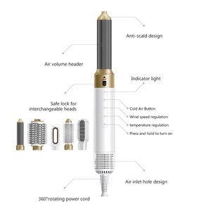 <span class=keywords><strong>SUPERA</strong></span> 2024 Fer à boucler multifonction 6-en-1 de haute qualité >110 000 tr/min Céramique tourmaline ionique Moteur sans balais 1000W 360° - Product Image 5