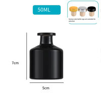 Maßgefertigte Luxus-Duftflasche aus Bernstein-Glas, 150ml 5oz 100ml 150ml 250ml, Leere Reed-Diffuser-Flasche mit Silberstopfen