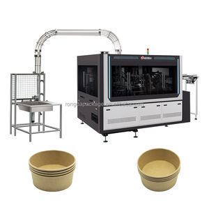 Totalmente automático 16-57oz tamanho grande papel tigela que faz a máquina Kraft Round Box Take Away Container <span class=keywords><strong>Paper</strong></span> Soup Bowl Making <span class=keywords><strong>Machine</strong></span> - Product Image 1