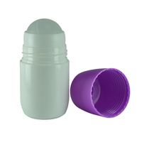 Flacon de déodorant en plastique de 50 ml pour cosmétiques, anti-transpirant, parfum pour le corps, flacon à bille en PP, flacon à bille