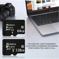 Carte mémoire SD en plastique 16 Go/32 Go/64 Go/128 Go U3 V30 Classe 10 TF pour l'enregistrement vidéo de drone 4K