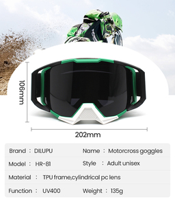 Dilupu muestra personalizada con logotipo al por mayor gafas de Motocross Dirt Bike gafas deportivas fabricante motocicleta MX gafas Google - Product Image 3
