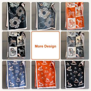 Bufanda/Chal de Jacquard con Diseño de Pata de Gallo, Doble Cara, de Rayón con Flecos, Logotipo Personalizado, OEM ODM, Venta al por Mayor, Regalo del <span class=keywords><strong>Black</strong></span> <span class=keywords><strong>Friday</strong></span> para el Mercado Estadounidense - Product Image 3