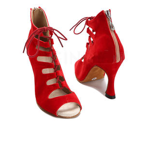 Nouveau Style femmes chaussures de danse d'intérieur adulte à talons hauts chaussures de danse à semelle souple Bachata <span class=keywords><strong>Salsa</strong></span> botte de danse latine - Product Image 6