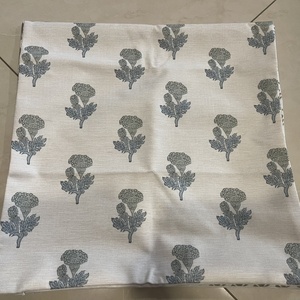 Taie d'oreiller en coton épais avec photos réelles, housse de <span class=keywords><strong>coussin</strong></span> à imprimé floral et design bohème avec fermeture éclair/ - Product Image 2