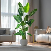 Palmier artificiel réaliste de qualité supérieure, plante tropicale artificielle résistante aux UV pour l'aménagement paysager intérieur et extérieur de luxe et la décoration d'hôtels