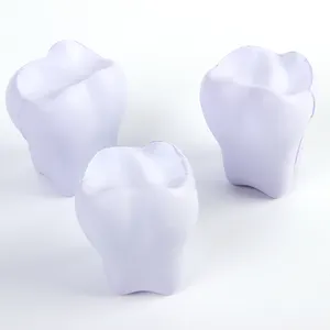 PU Foam Tooth Shaped Promotional Soft Stress Ball For Promotion