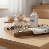 Lot de tasses à thé turques authentiques de qualité supérieure – Gobelet moderne et épuré avec poignée pour thé et café, marque Yesink, idéal pour les mariages