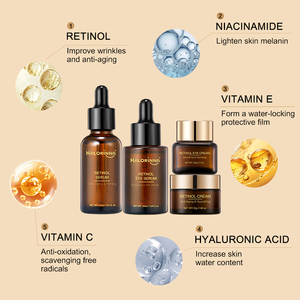 HALORINNA Set de Cuidado Facial Coreano de 4 Piezas con Retinol y Ácido Hialurónico, Antiarrugas, Reafirmante e Hidratante para Mujeres - Product Image 3