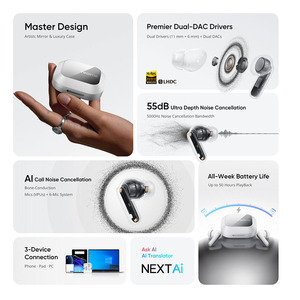 Audífonos Inalámbricos Realme Buds Air8 Pro con ANC, Bluetooth 5.3, Sonido Hi-Fi, Control Táctil, Resistentes al Agua IPX4, Blanco y Negro - Product Image 5