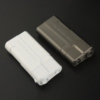 Briquet à flamme bleue créatif et résistant au vent, avec tête de pistolet en métal, pour homme, collection et usage ludique