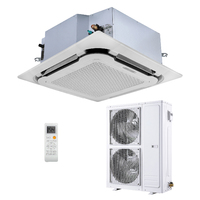 Climatisation de plafond intelligente à 4 voies, moteur CC, 24000-60000 BTU, contrôle par application Wi-Fi, pompe à économie d'énergie automatique