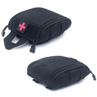 Pochette médicale tactique vintage détachable, trousse de premiers secours MOLLE, sac de survie d'urgence en nylon imperméable pour les voyages en plein air et la randonnée
