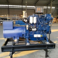 Propulsé par un moteur marin Weichai Générateur marin diesel de type ouvert 100kw 125kva avec certificat CCS pour les mers et les océans