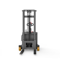 Gerbeur électrique compact EP 2T avec commande à la poste, mât bi-étages, batterie plomb-acide, palans électriques OEM, plateforme élévatrice, chariot élévateur
