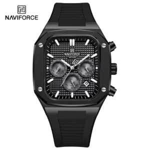 นาฬิกา NAVIFORCE 8037 พร้อมส่ง แฟชั่นสุดฮิต ดีไซน์หรูหรา ขายดีที่สุด นาฬิกาควอตซ์ผู้ชาย สายซิลิโคน - Product Image 3
