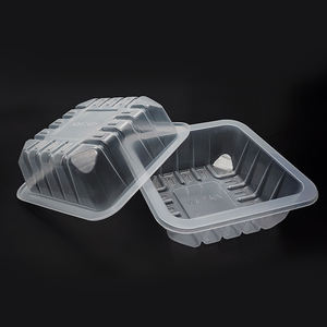 Barquettes carrées en plastique PP de qualité alimentaire jetables pour l'emballage de produits traiteur et d'aliments prêts à consommer, personnalisables - Product Image 4