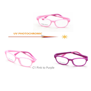 Cambiando de color al aire libre tr90 marco gafas de seguridad espectáculo marcos uv fotocromáticos gafas para niños - Product Image 1
