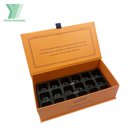 Fabricant de Guangzhou Emballage de cadeau de luxe avec logo personnalisé Truffe Boîte de chocolat en papier rigide à fermeture magnétique de qualité alimentaire