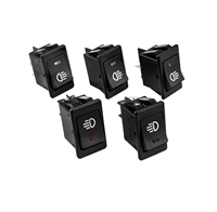 Mini interrupteurs à bascule 2 broches 5A 212VAC 10*15mm Rouge avec 2 positions marche/arrêt