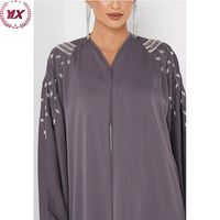 Manteau d'Hiver en Gros Saoudien Vêtement Nation de l'Islam Djellaba au Royaume-Uni Simple Plissée Marocaine Unie Abaya Pudique pour Femmes
