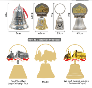कारखाने कस्टम लेजर लोगो मुक्त नमूना छोटे मिश्र धातु की घंटी बिल्ली धातु दरवाजा पालतू जानवर सजावट के लिए बेल स्मृति चिन्ह धातु - Product Image 6
