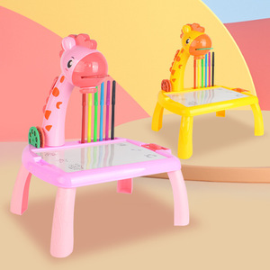 Tavolo multifunzione con proiezione <span class=keywords><strong>di</strong></span> dinosauri con disegno <span class=keywords><strong>di</strong></span> Graffiti con tavolo da disegno giocattolo per bambini piccolo tavolo da disegno - Product Image 3