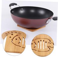 Ensemble de sous-verres multi-tasses en bambou de haute qualité avec support pour thé et café assiette à thé sous-verres durables