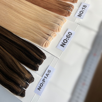 Vente en gros de trame automatique Extensions de cheveux humains vierges De Cabello Humano Paquets naturels Trame de machine Extensions de cheveux humains