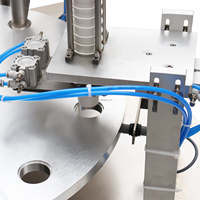 Machine de scellage automatique à 2 buses haute précision pour liquides visqueux, boissons, thé aux bulles, eau pure et produits chimiques, avec engrenage moteur