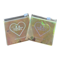 Sac sous vide recyclable en PVC dépoli avec fermeture éclair, logo personnalisé imprimé, sérigraphie, conception artistique gratuite, pour rangement de bijoux et cadeaux