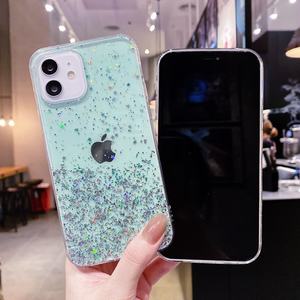 Custodia per telefono trasparente in <span class=keywords><strong>Silicone</strong></span> Bling Star Glitter per Samsung Galaxy A03 Core M52 A04S A22 4G A32 5G A52 <span class=keywords><strong>A72</strong></span> S21 <span class=keywords><strong>Cover</strong></span> Ultra lucida - Product Image 1