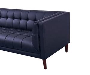 Muebles para el hogar de cuero azul oscuro Oficina 3 asientos Kubus sofá de la Sala - Product Image 4