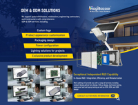 Lámpara Solar de Calle MG60 de Alta Eficiencia, 300W, IP65, para Exteriores, LED de Larga Duración, 5 Años de Garantía, Control Remoto, Aluminio
