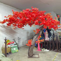 M57 pohon bunga Sakura Jepang palsu pernikahan pohon bunga Sakura buatan merah muda pohon bunga Sakura untuk dekorasi dalam dan luar ruangan