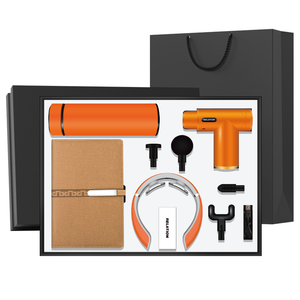 Nueva llegada 4 en 1 Frasco de negocios promocional Notebook Masajeador Pistola Juego de regalo Logotipo personalizado Conjunto de lujo para <span class=keywords><strong>empleados</strong></span> de publicidad - Product Image 4