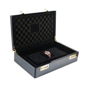 Scatola per Orologi in Fibra di Carbonio Personalizzata, Lussuosa Scatola in Legno con Finitura Laccata, Prezzo all'Ingrosso per Confezione Singola di Orologi - Product Image 5