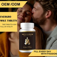 Suppléments alimentaires OEM à base de plantes pour hommes, racine de maca et comprimés d'extrait d'ashwagandha, complément alimentaire pour adultes