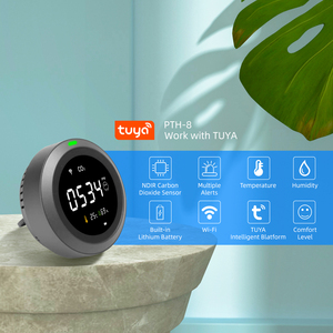 PTH-8 디지털 <span class=keywords><strong>CO2</strong></span> 측정기 센서 모니터 NDIR 기술 400-5000ppm 범위 소리+빛 알람 모바일 폰을 통해 기록된 데이터 보기 - Product Image 3