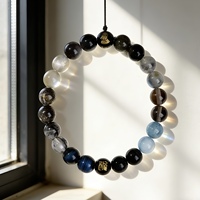 Bracelet en cristal d'eau aux cinq éléments, pierres naturelles, style classique, pour hommes et femmes, porte-bonheur, équilibre, bijoux tendance, vente en gros