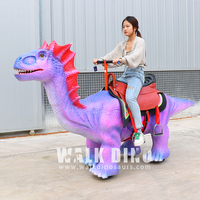 Dinosaur Park Family Facility Réaliste Animatronic Dinosaur Ride Walking