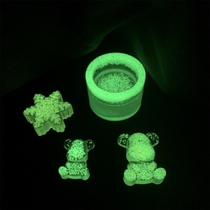 Grava de Colores que Brillan en la Oscuridad, Forma Arenosa, Botellas Decorativas Personalizadas, Partículas Fluorescentes de Alto Brillo - Product Image 2