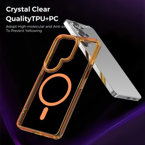 Funda Magnética Transparente de Alta Calidad para Teléfono Móvil <span class=keywords><strong>Samsung</strong></span> S26 Ultra S25 S24 <span class=keywords><strong>A35</strong></span> A37 A55, Carcasa Trasera Suave Transparente a Prueba de Golpes - Product Image 6
