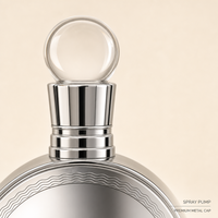 Flacon de parfum vide de luxe personnalisé, bouchon rond en métal argenté, flacon en verre rechargeable de style arabe, vente en gros, boîte cadeau noire