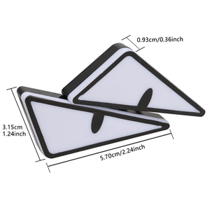 New Motorcycle Triangular Devil Eye LED License Plate Warning <b>Light</b> IP68 Waterproof Universal Fitment 12V 5W Lighting System - Product Image 2