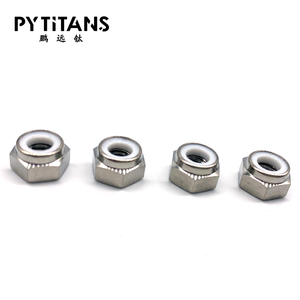 Hot bán Hexagon Nuts M6 <span class=keywords><strong>GR5</strong></span> <span class=keywords><strong>Titanium</strong></span> <span class=keywords><strong>Nut</strong></span> <span class=keywords><strong>Nylon</strong></span> tự khóa chống Tước hạt bằng pytitans - Product Image 6