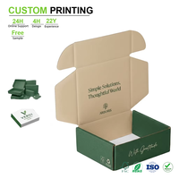 Caja de Soluciones Simple Personalizada al por Mayor, Envoltorio Ecológico Verde Oscuro con Logotipo Minimalista de Árbol para Productos Sostenibles al por Mayor